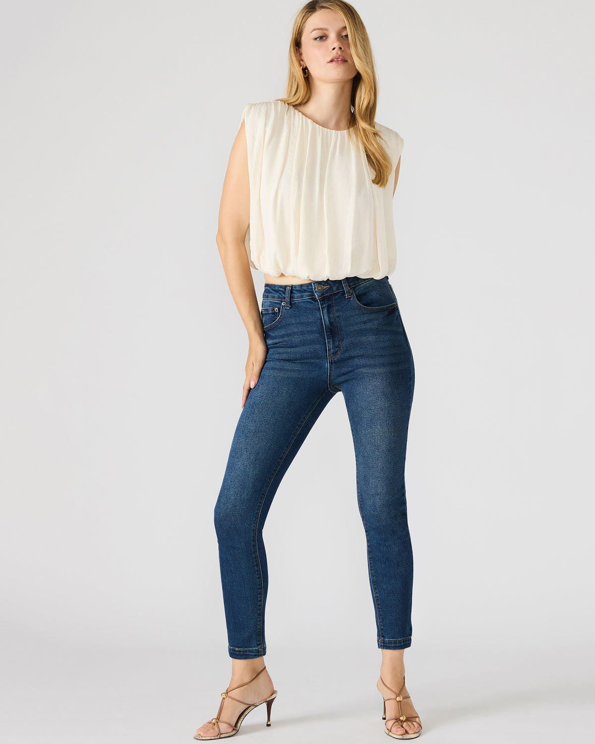 LONA Midnight Blue Denm Skinny Women's Jeans | Steve Madden US