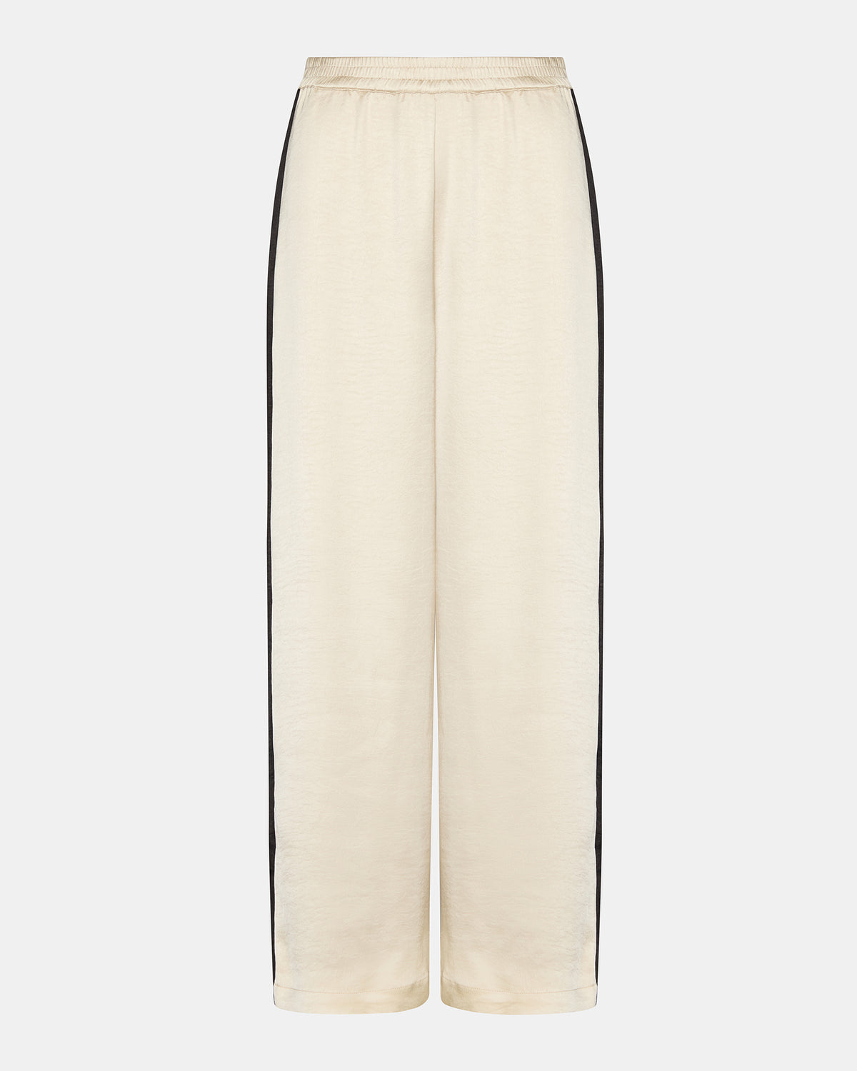 MOXIE Cream Pull-On Contrast Panel Straight Leg Women's Pant | Steve Madden outlet