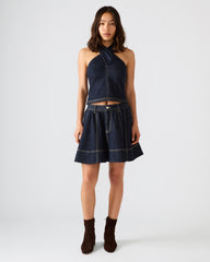 SLOAN Ink Denim Flowy Mini Women's Skirt | Steve Madden near me