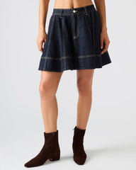 SLOAN Ink Denim Flowy Mini Women's Skirt | Steve Madden near me
