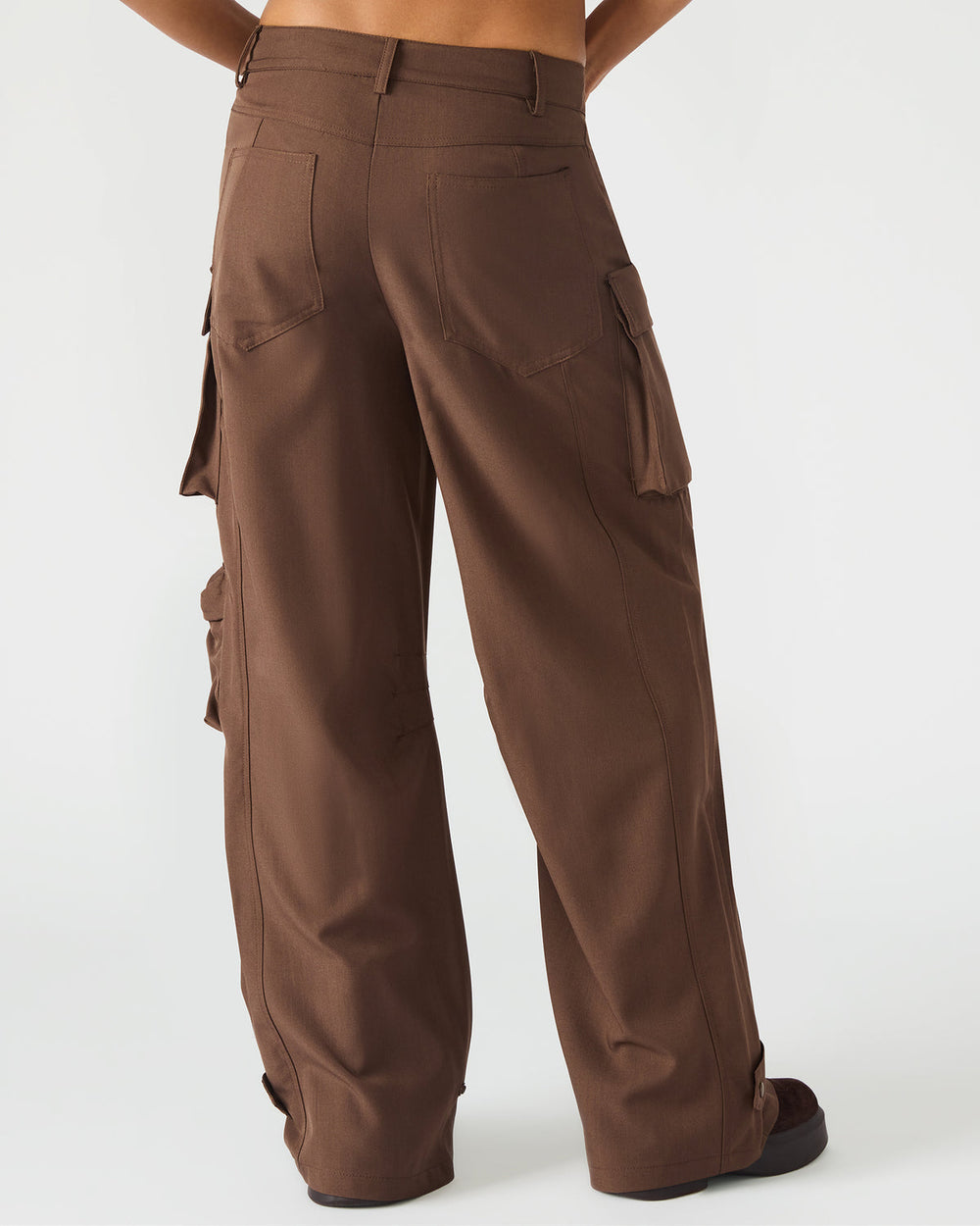 DUO Chocolate Women's Utility Cargo Pants | Steve Madden on Sale