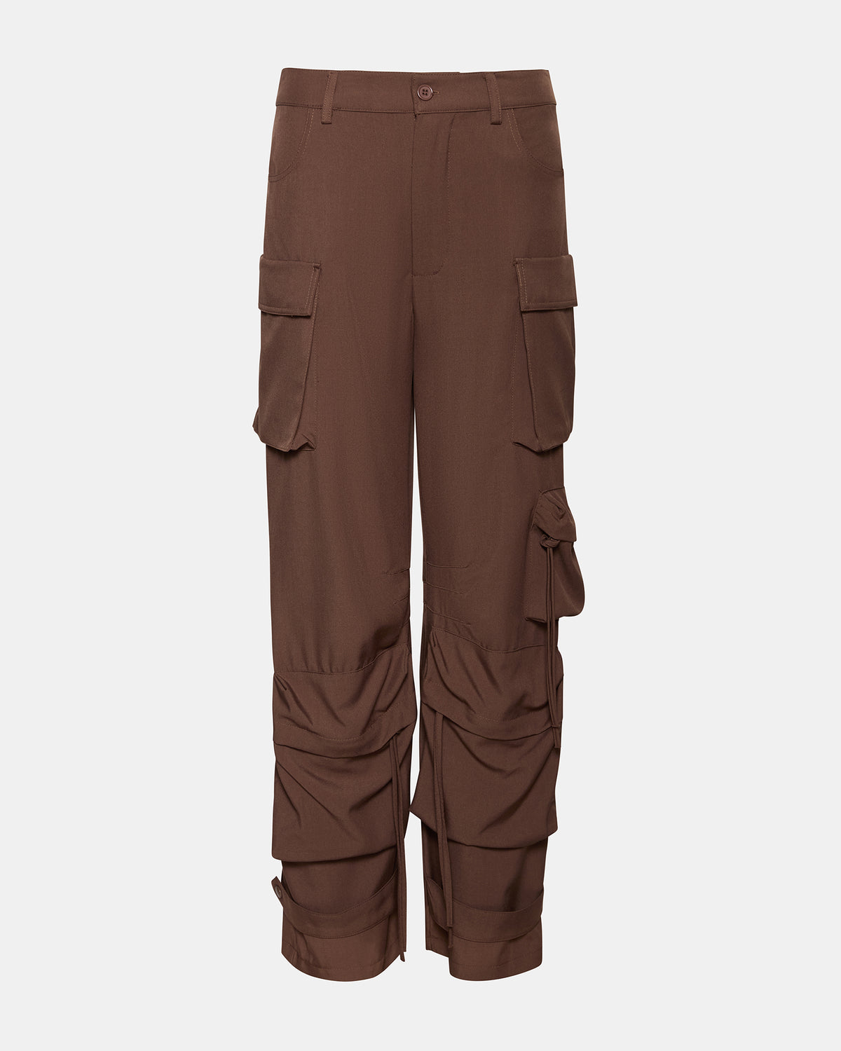 DUO Chocolate Women's Utility Cargo Pants | Steve Madden on Sale