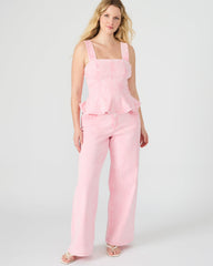 ROZ Pink Wide-Leg Washed Denim Women's Pant | Steve Madden discount