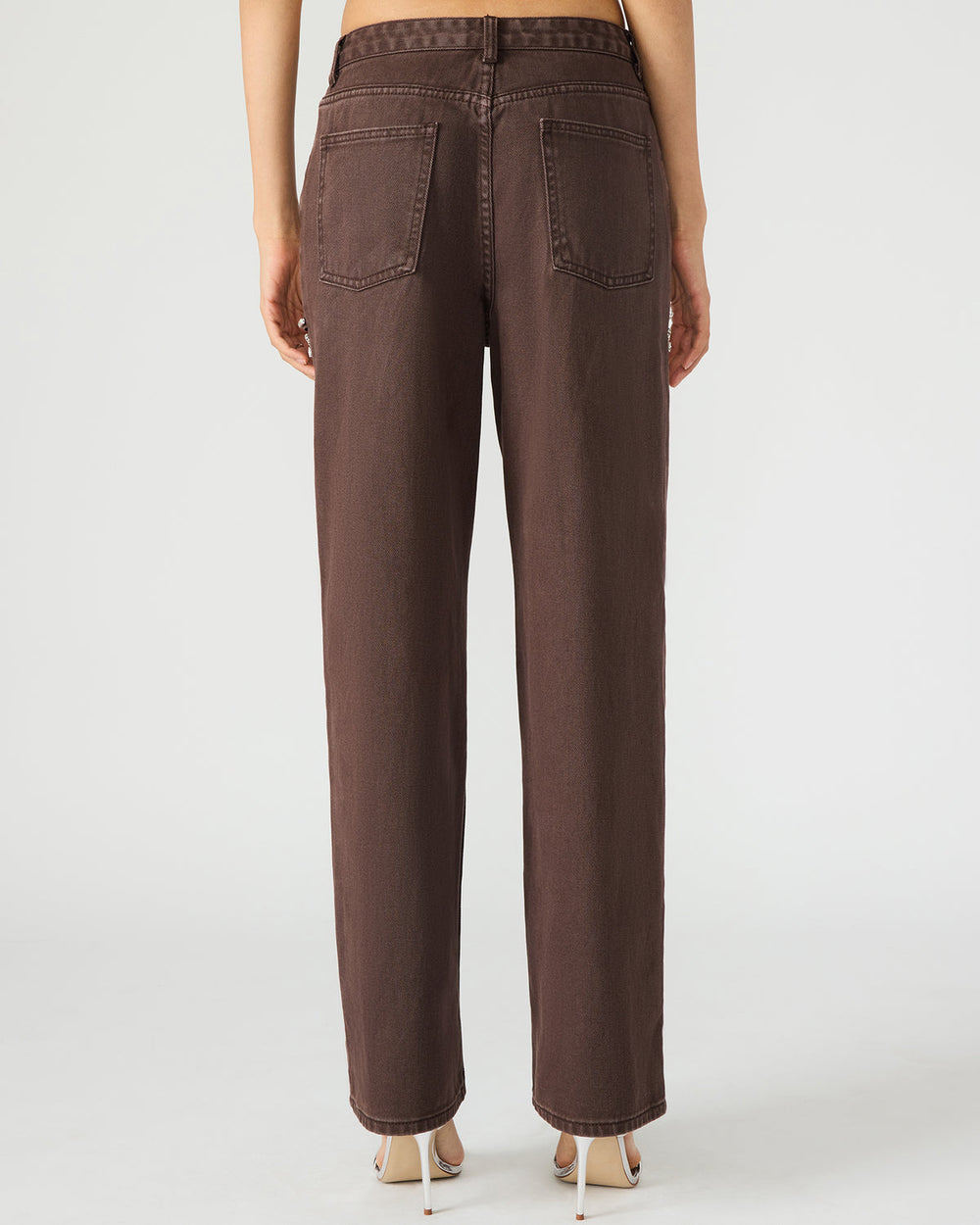 TAYLOR Jean Cocoa Brown Women's Cutout Jeans | Steve Madden Sale