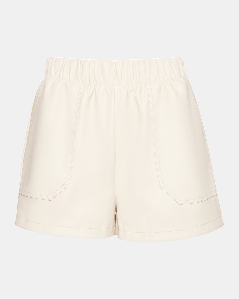 FAUX THE RECORD Short Bone | Women's Faux Leather Short | Steve Madden for Sale