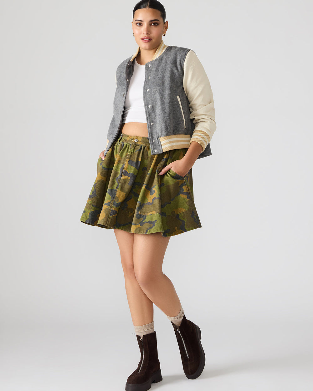 SLOAN Camouflage Mini Denim A-Line Women's Skirt | Steve Madden for Sale