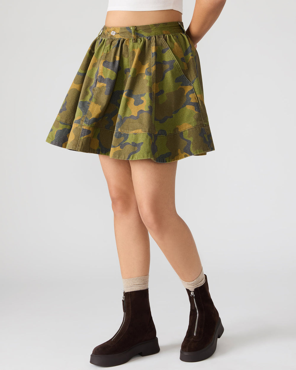 SLOAN Camouflage Mini Denim A-Line Women's Skirt | Steve Madden for Sale