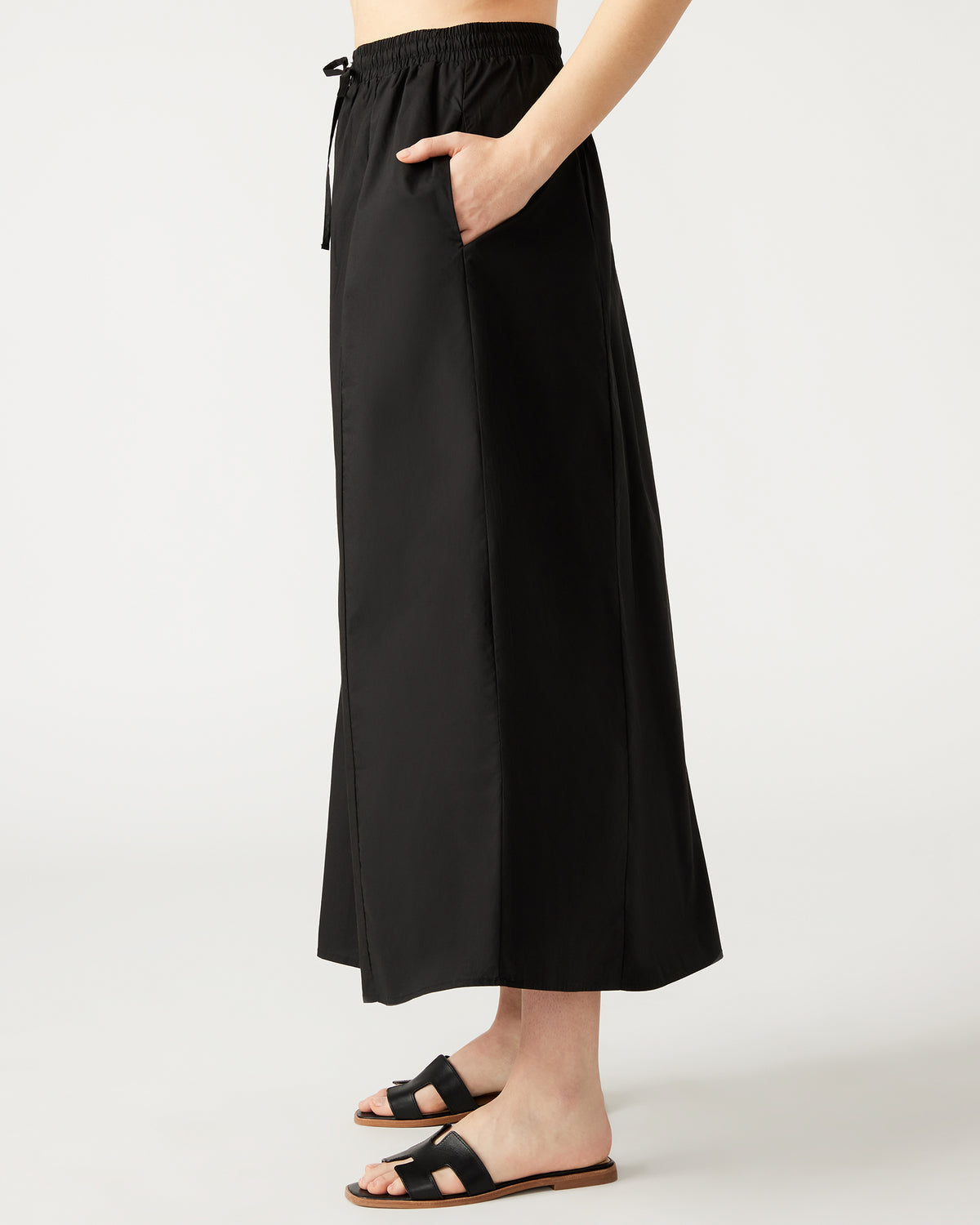 SUNNY Skirt Black | Women's A-Line Maxi Skirt | Steve Madden US