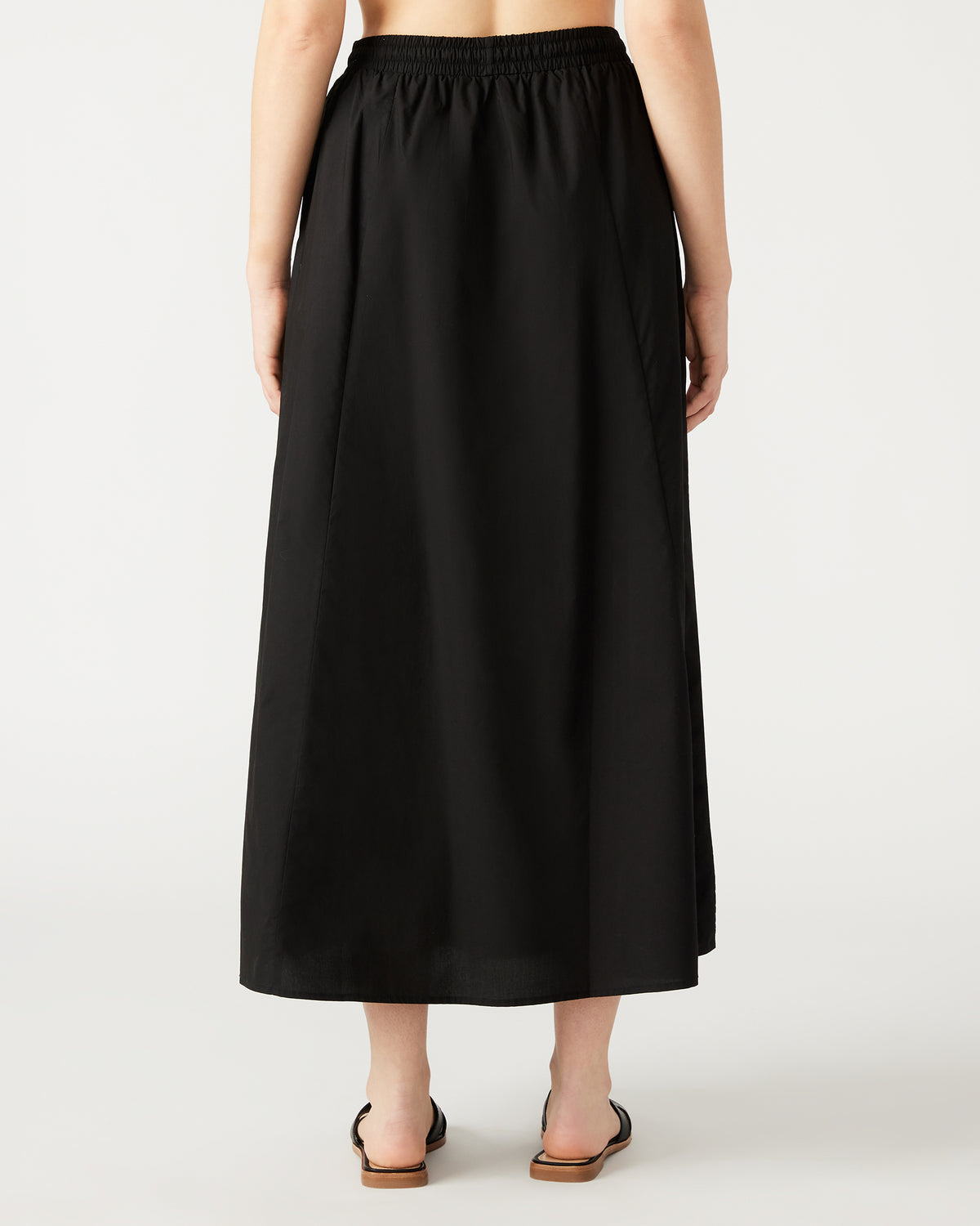 SUNNY Skirt Black | Women's A-Line Maxi Skirt | Steve Madden US