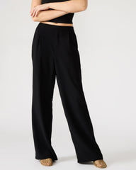 PAYTON Pant Black | Women's Wide Leg Trousers | Steve Madden on Sale
