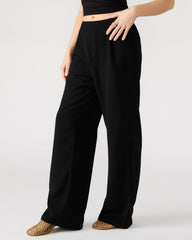 PAYTON Pant Black | Women's Wide Leg Trousers | Steve Madden on Sale