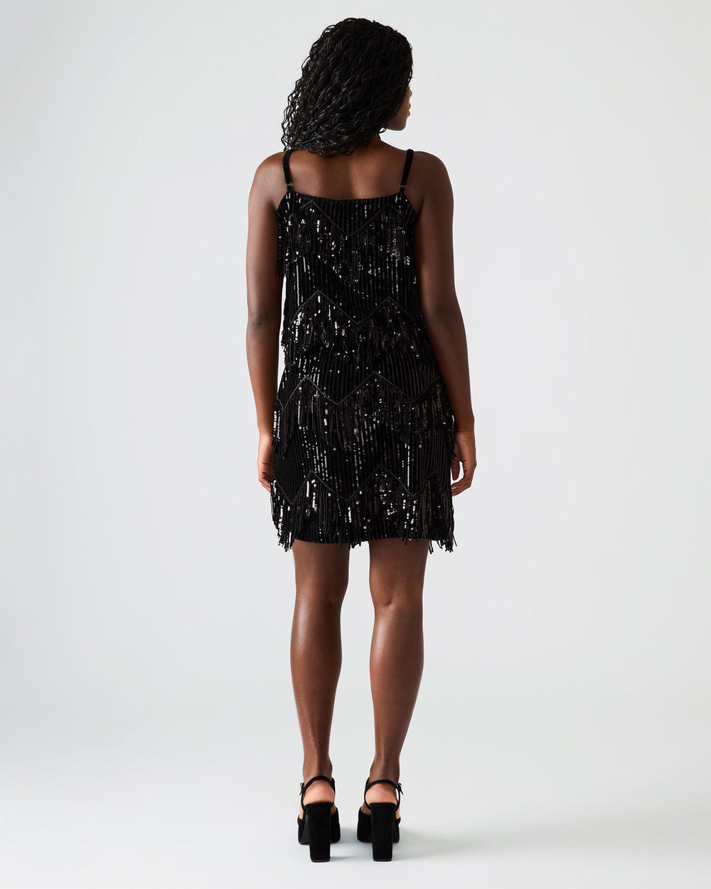 CINDI Sequin Black Fringe Embellished Women's Skirt | Steve Madden near me