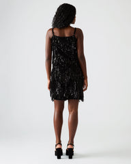 CINDI Sequin Black Fringe Embellished Women's Skirt | Steve Madden near me