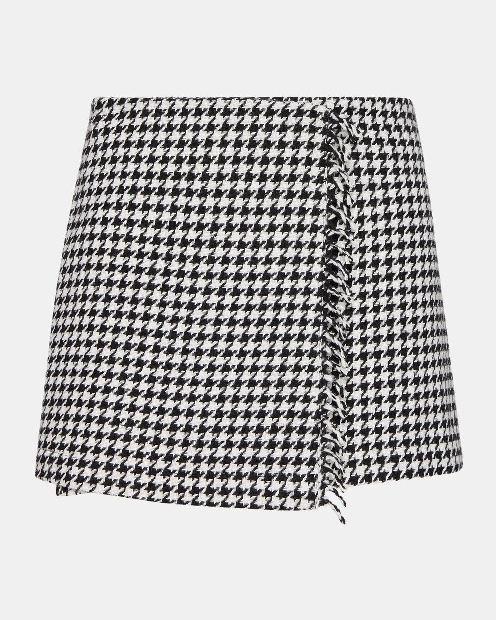 LEON Black/White Women's Wrap Mini Skirt | Steve Madden online