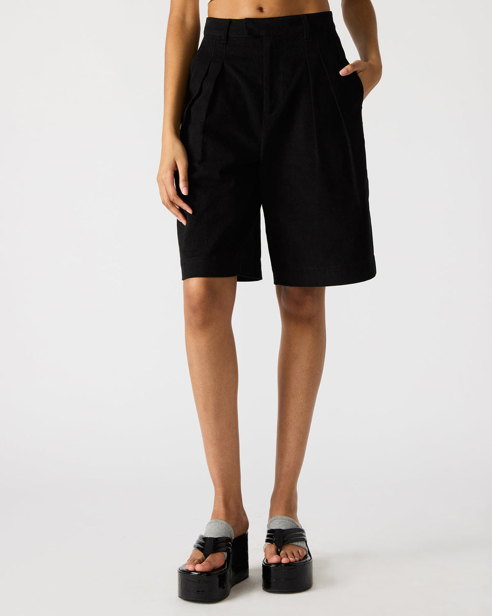 IVANA Black Women's Shorts | Steve Madden US