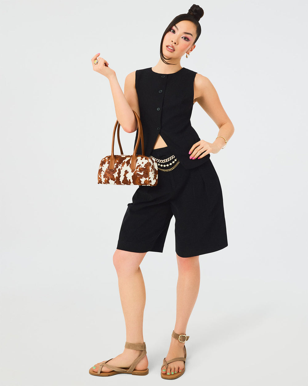 IVANA Black Women's Shorts | Steve Madden US