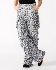 DUO Leopard Sequin Women's Utility Cargo Pants | Steve Madden near me