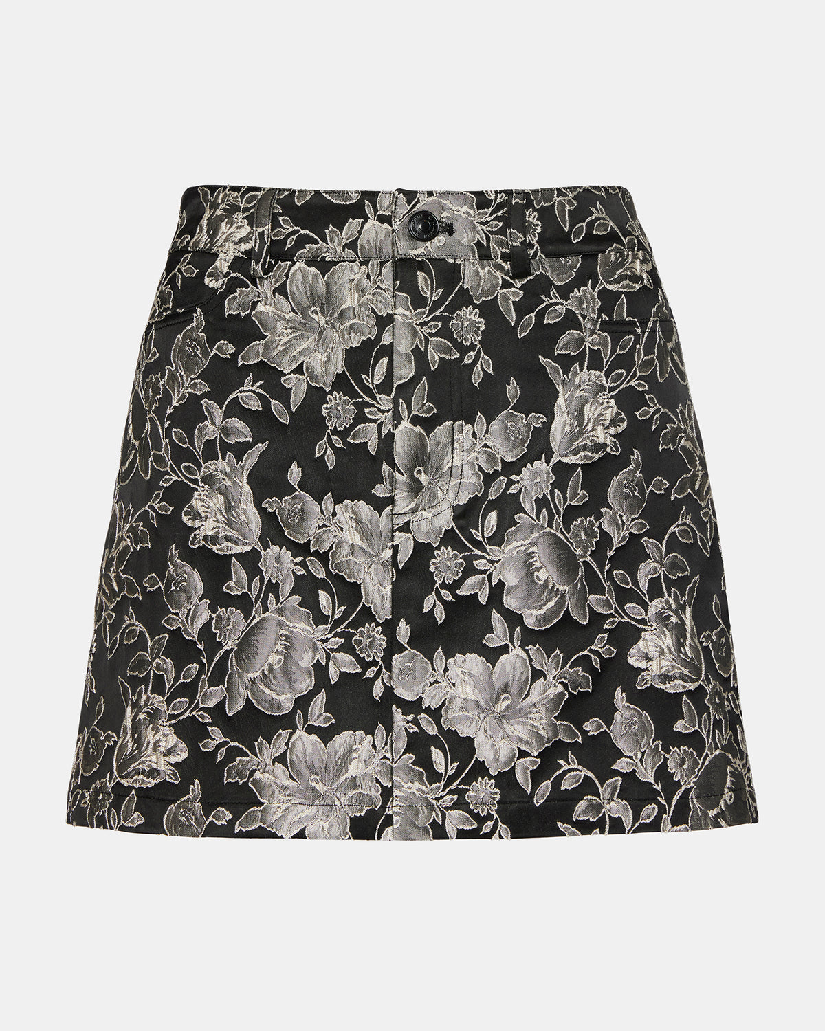 BECK Skirt Black Multi | Women's Floral Print Mini Skirt | Steve Madden discount