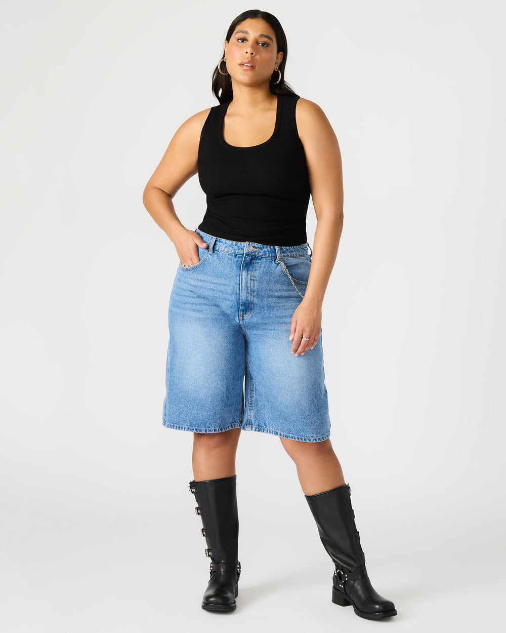MAGDALEN Women's Denim Shorts | Steve Madden outlet