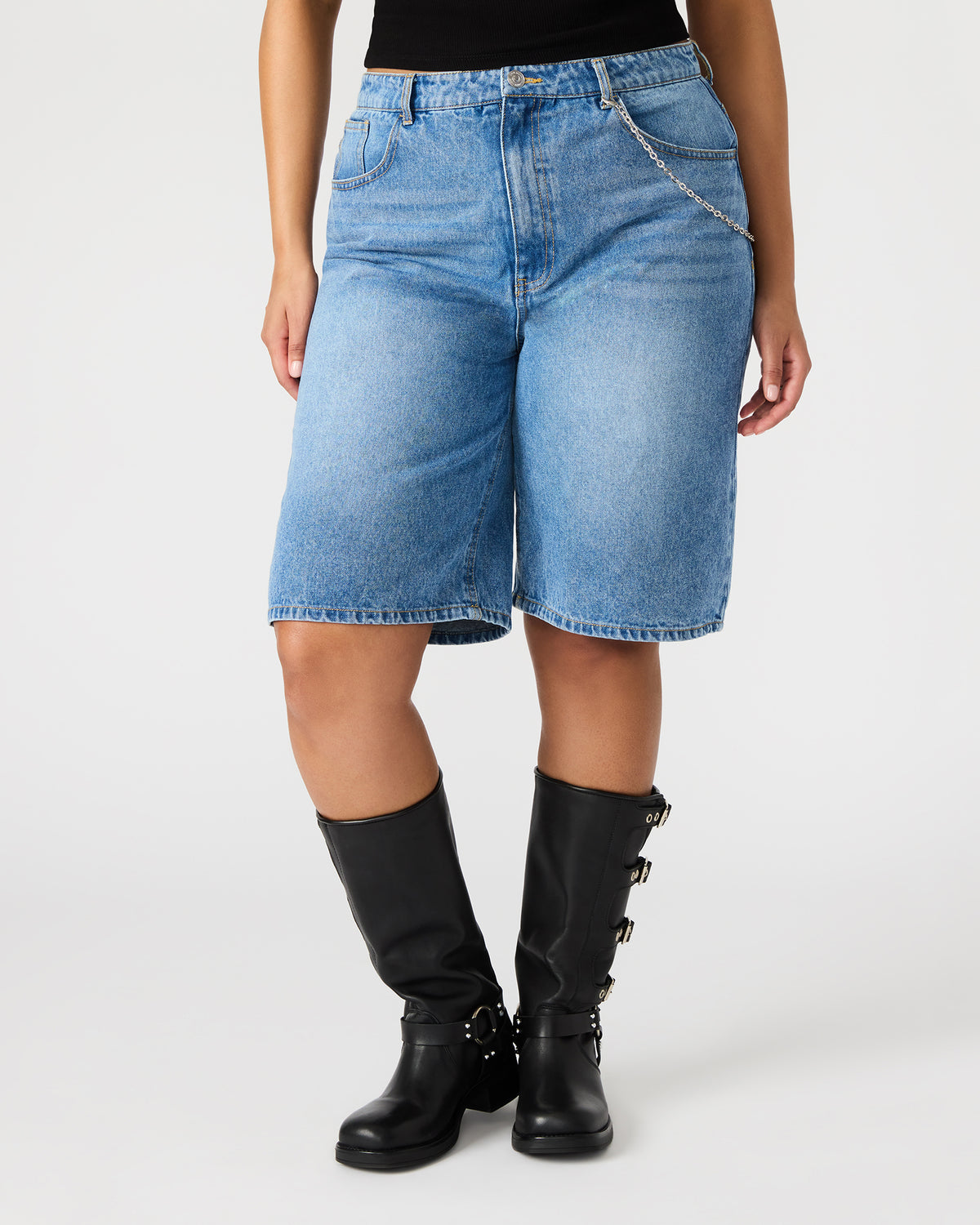 MAGDALEN Women's Denim Shorts | Steve Madden outlet