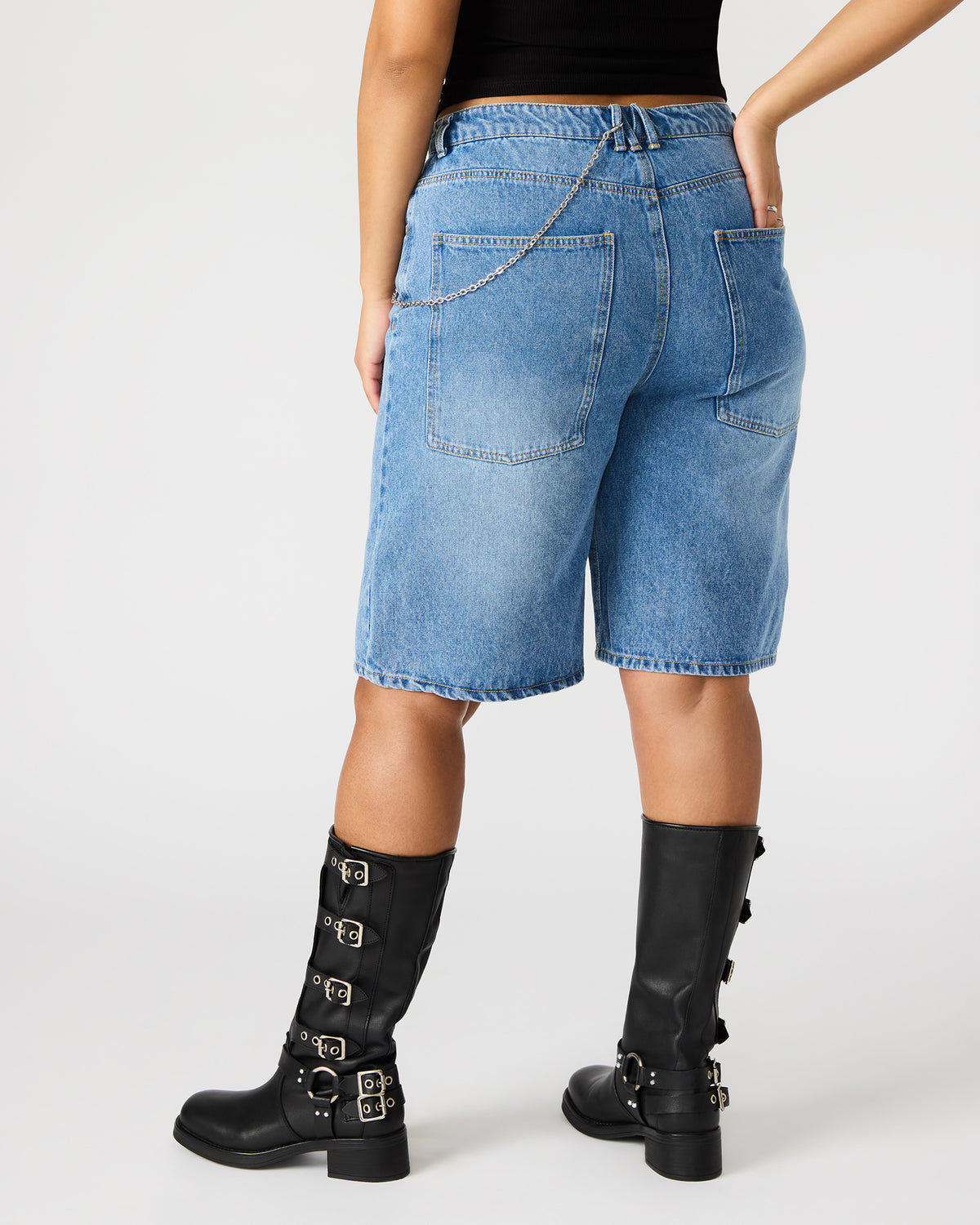 MAGDALEN Women's Denim Shorts | Steve Madden outlet