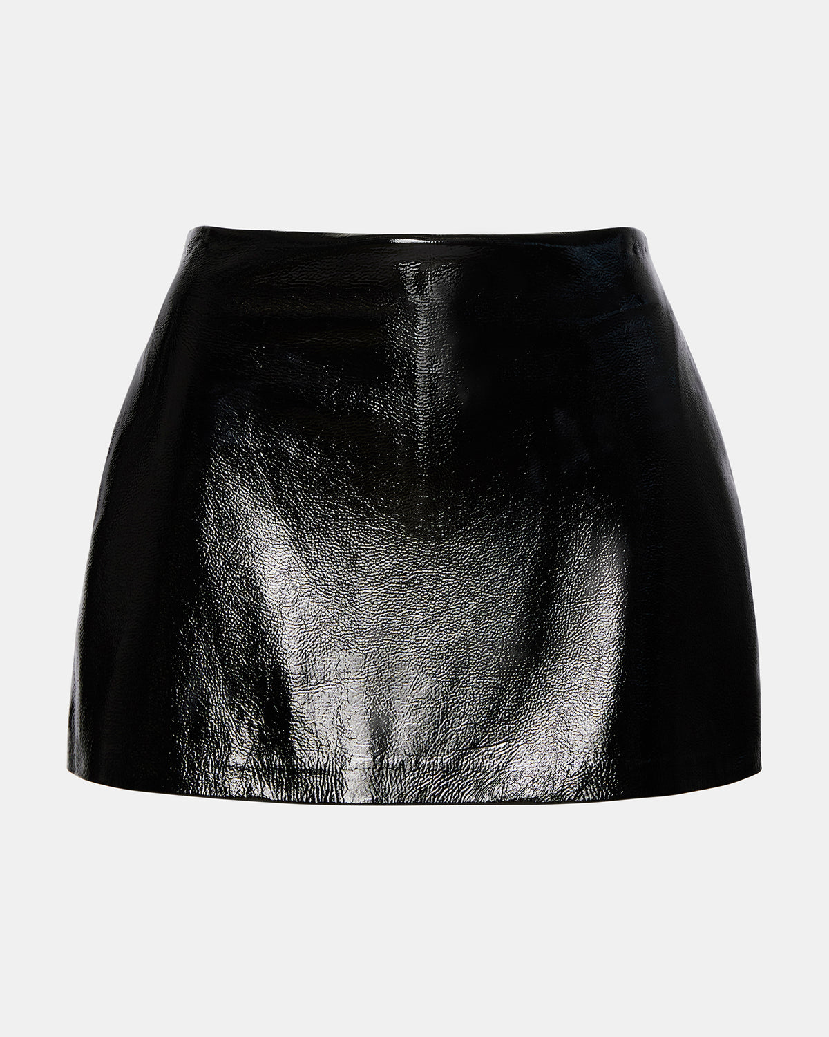AVIVA Skirt Black | Women's Faux Leather Mini Skirt | Steve Madden for Sale