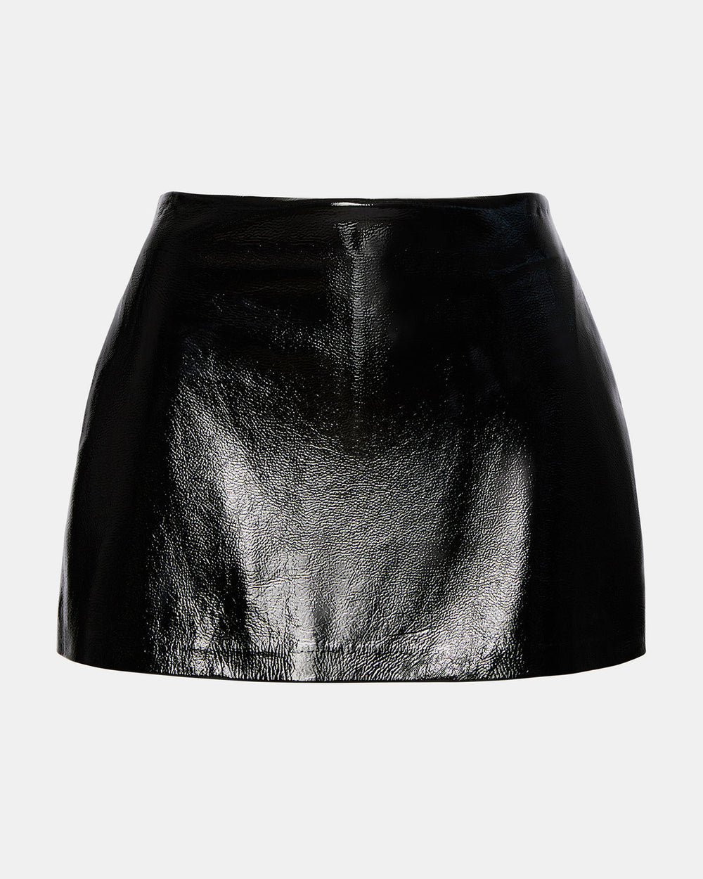 AVIVA Skirt Black | Women's Faux Leather Mini Skirt | Steve Madden for Sale