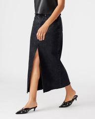 AVANI Denim Skirt Black | Women's Denim Maxi Skirt | Steve Madden for Sale