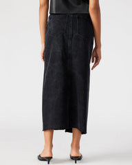 AVANI Denim Skirt Black | Women's Denim Maxi Skirt | Steve Madden for Sale