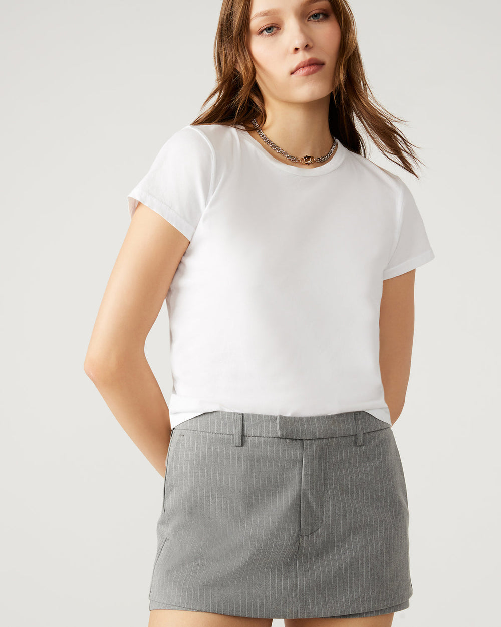 RODIN Grey Women's Mini Skort | Steve Madden on Sale