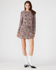 MATTEA Skirt Red Multi | Women's Speckled Mini Skirt | Steve Madden near me