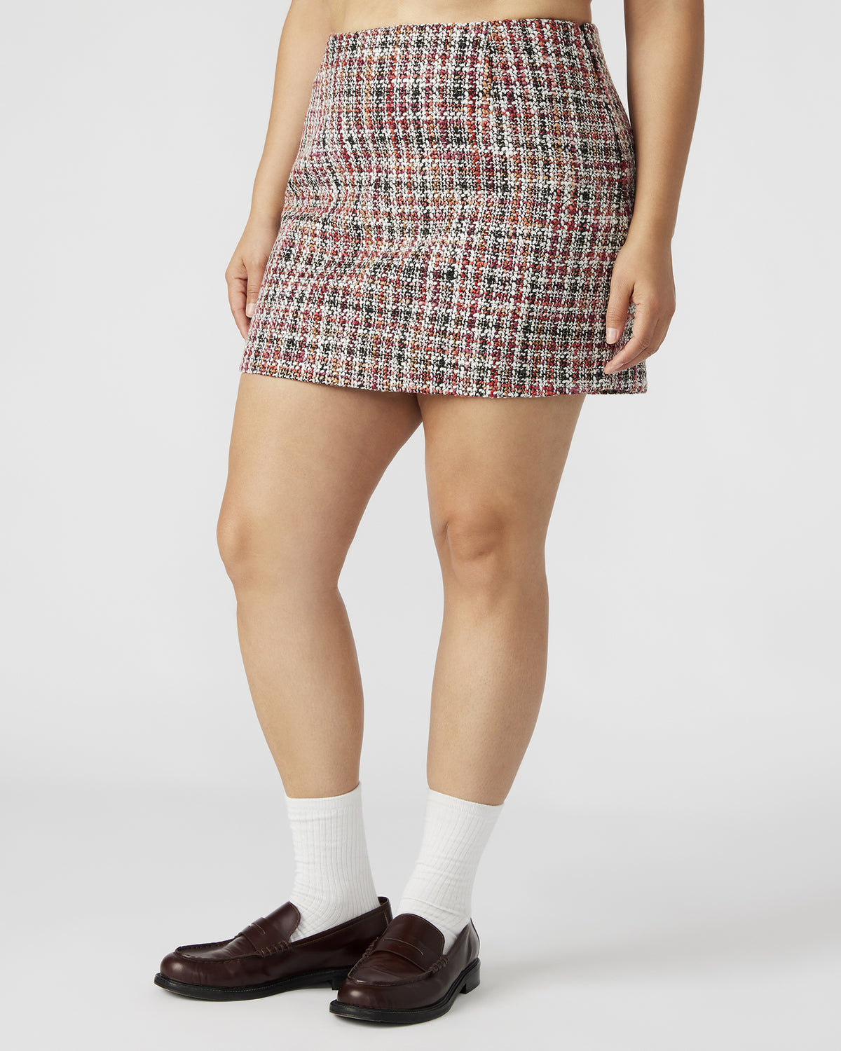 MATTEA Skirt Red Multi | Women's Speckled Mini Skirt | Steve Madden near me