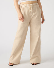 MINORCA Khaki Women's Wide-Leg Tie-Front Pant | Steve Madden US