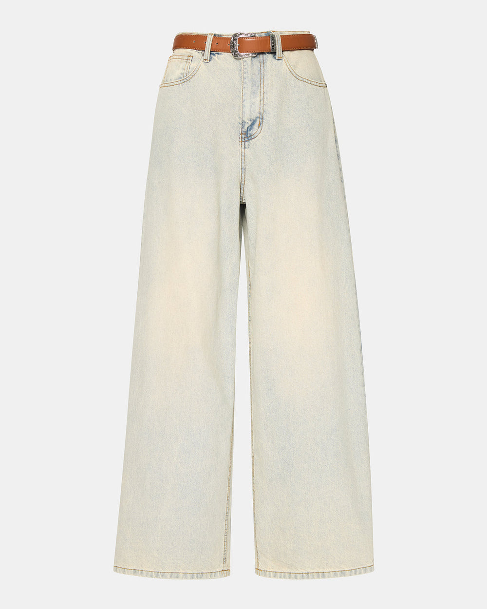 MAGNUS Women's Washed Denim Wide-Leg Jeans | Steve Madden Sale