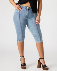 SKINNY DELRAY Denim Women's Fitted Capri Pants | Steve Madden near me