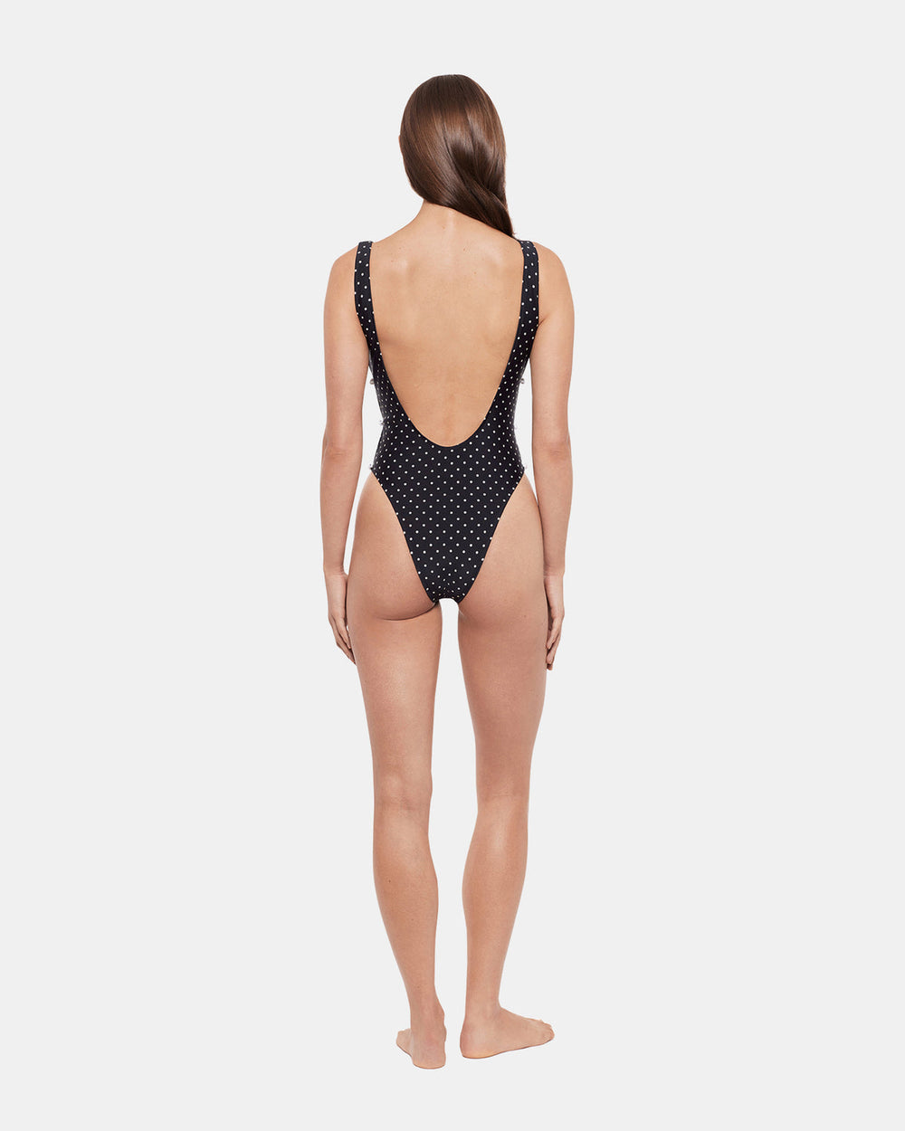 DARLING DOT ONE PIECE SWIMSUIT Black Multi Women's One-Piece Swimsuit | Steve Madden for Sale