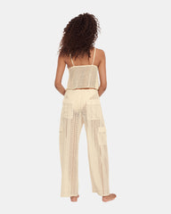 CROCHET BIKINI COVER-UP Pearl Crochet Wide-Leg Women's Swim Cover-Up | Steve Madden discount