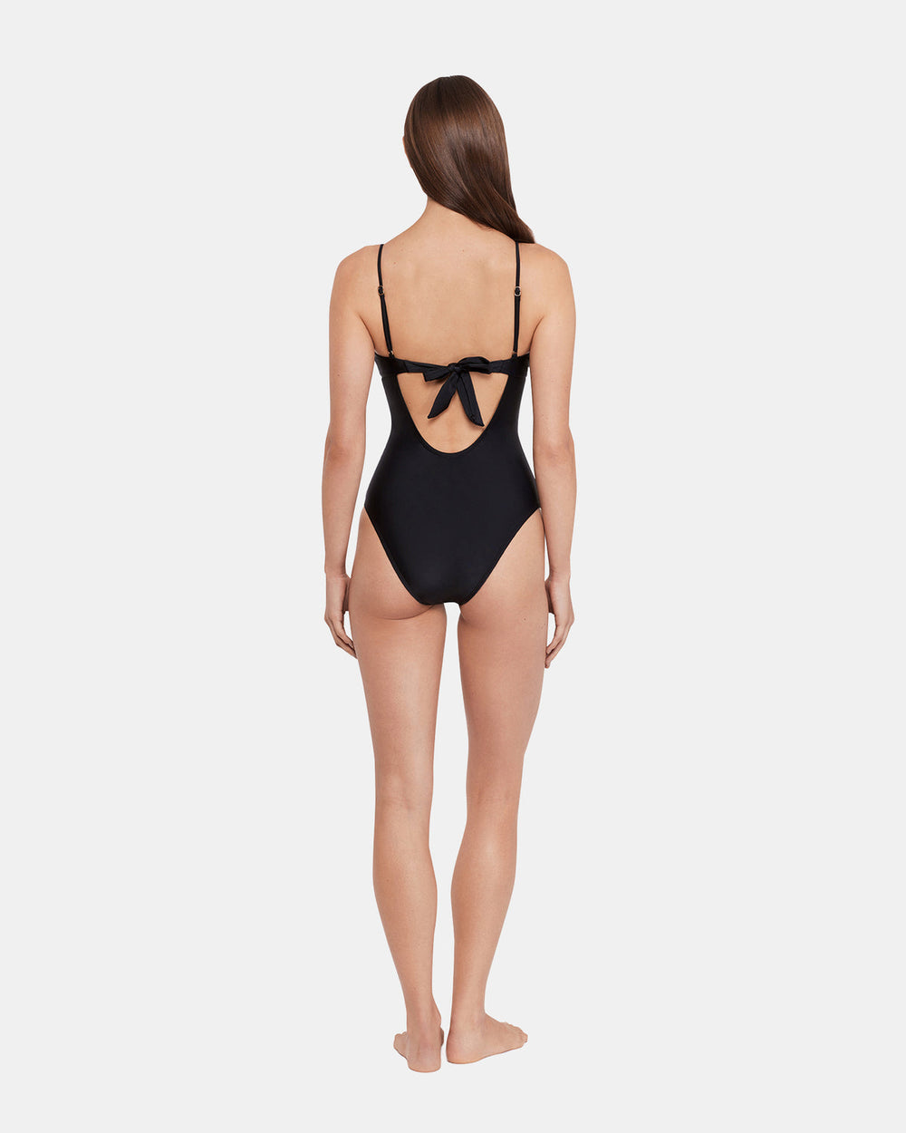 SLEEK 'N CHIC ONE PIECE SWIMSUIT Black Women's One-Piece Swimsuit | Steve Madden online
