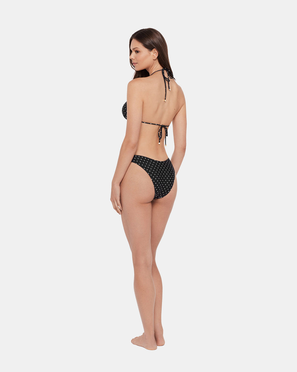 DARLING DOT BIKINI TOP BLACK MULTI Women's Bikini Top | Steve Madden Sale