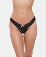 DARLING DOT BIKINI BOTTOM BLACK MULTI Women's Bikini Bottom | Steve Madden for Sale