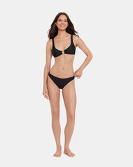 SLEEK 'N CHIC BIKINI TOP BLACK Women's Bikini Top | Steve Madden discount