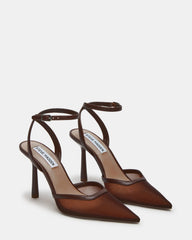 ALLIANCE Mesh Brown Pointed-Toe Pump Women's Heel | Steve Madden Sale