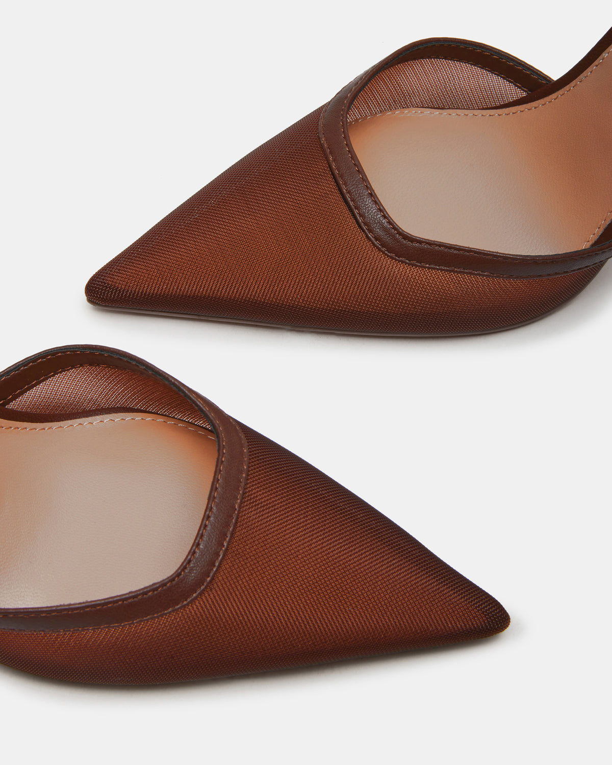 ALLIANCE Mesh Brown Pointed-Toe Pump Women's Heel | Steve Madden Sale
