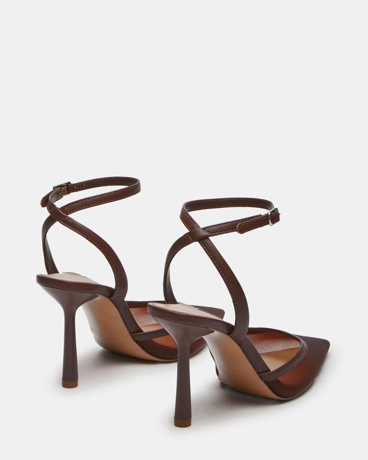ALLIANCE Mesh Brown Pointed-Toe Pump Women's Heel | Steve Madden Sale