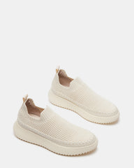 SAMARAH Beige Low Top Slip On Sneaker | Women's Sneakers | Steve Madden on Sale