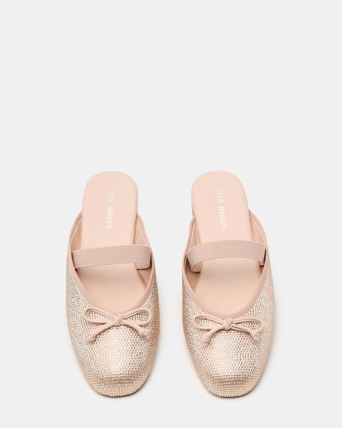 CUTESY Rhinestone Slip-On Ballet Mule Women's Flat | Steve Madden on Sale