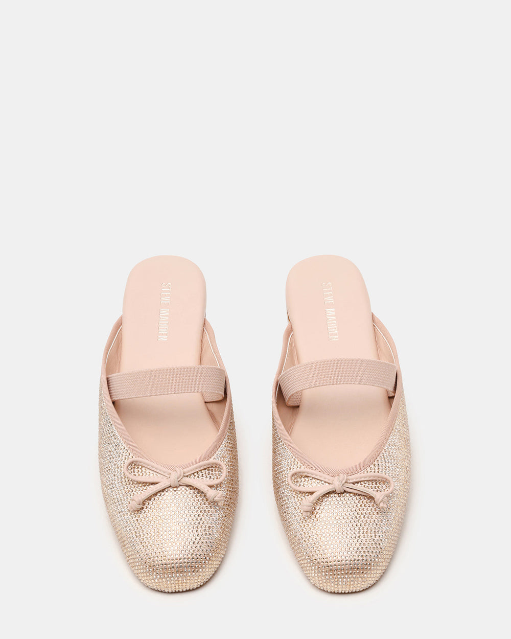 CUTESY Rhinestone Slip-On Ballet Mule Women's Flat | Steve Madden on Sale