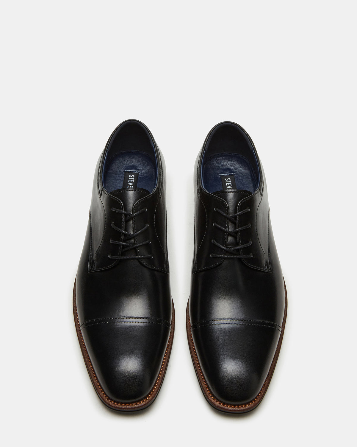 HASEN Black Leather Men's Lace-Up Dress Shoe | Steve Madden near me
