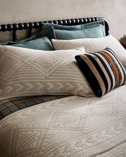 Pendleton Ganado Cotton Matelasse Coverlet & Sham Set