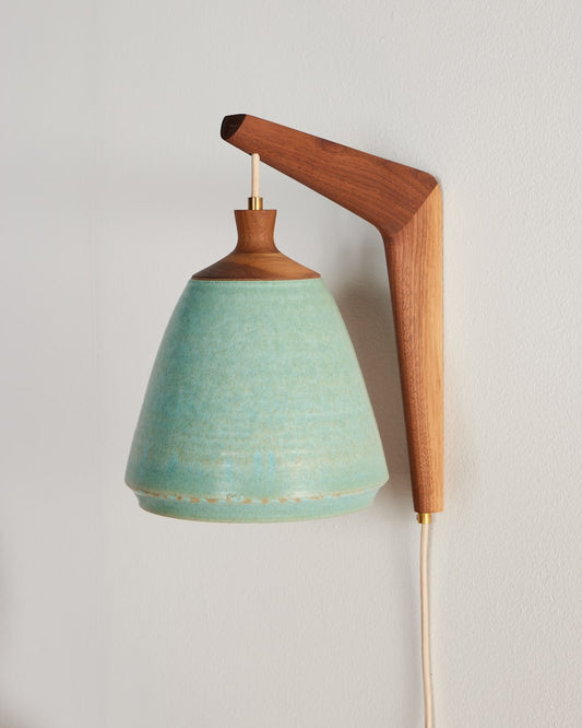 Pendleton Handmade Stoneware & Wood Sconce